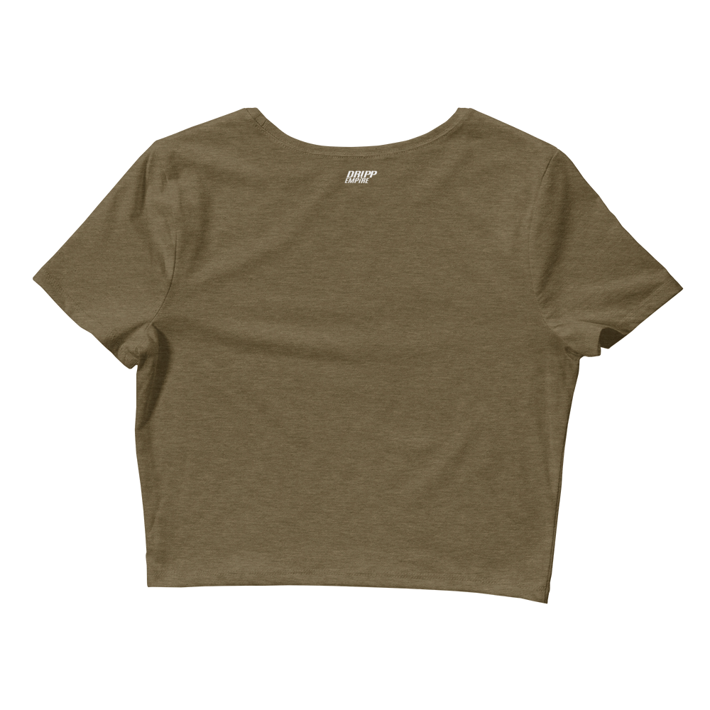 "Secure The Bag" Women’s Crop Tee (DARK)
