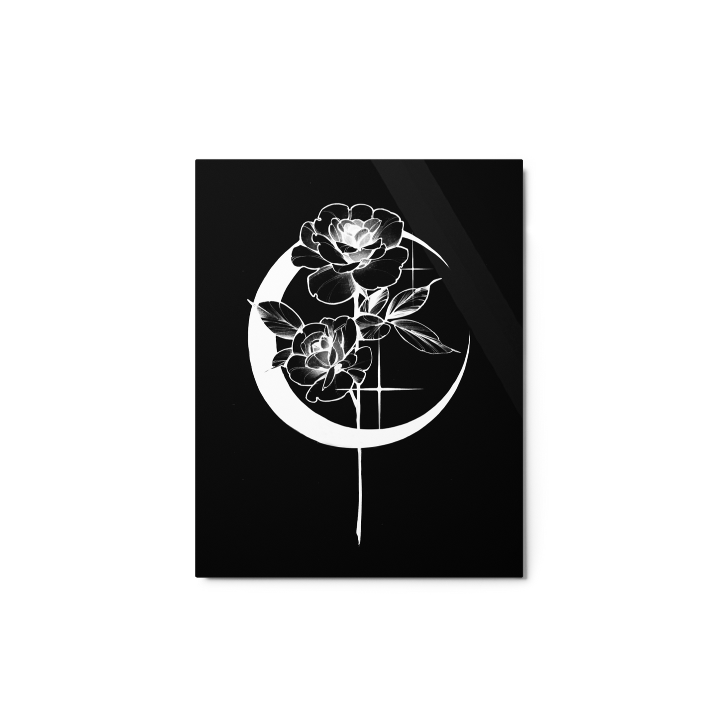 Mystic Rose Metal prints BY OkiDiploDoki (DARK)