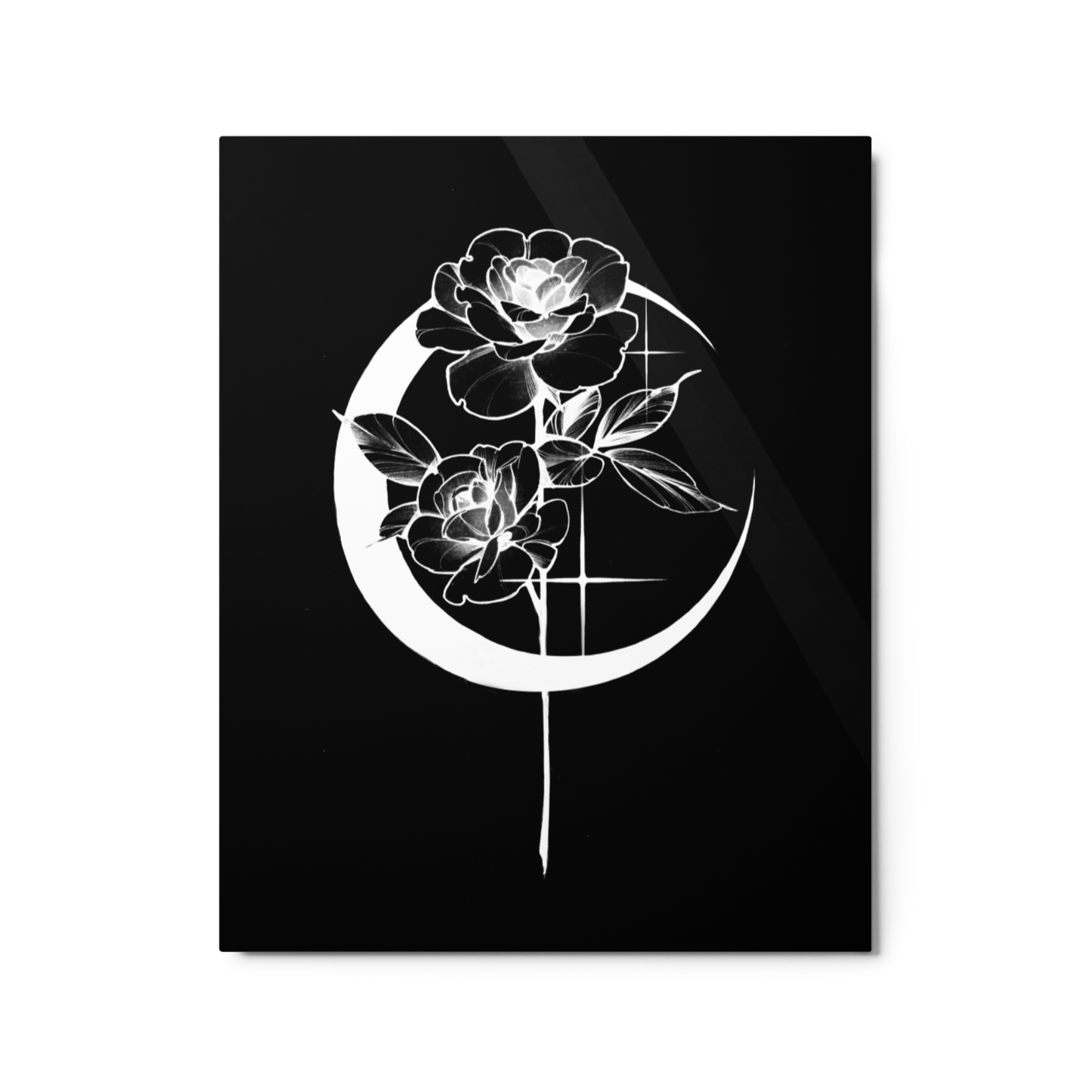 Mystic Rose Metal prints BY OkiDiploDoki (DARK)