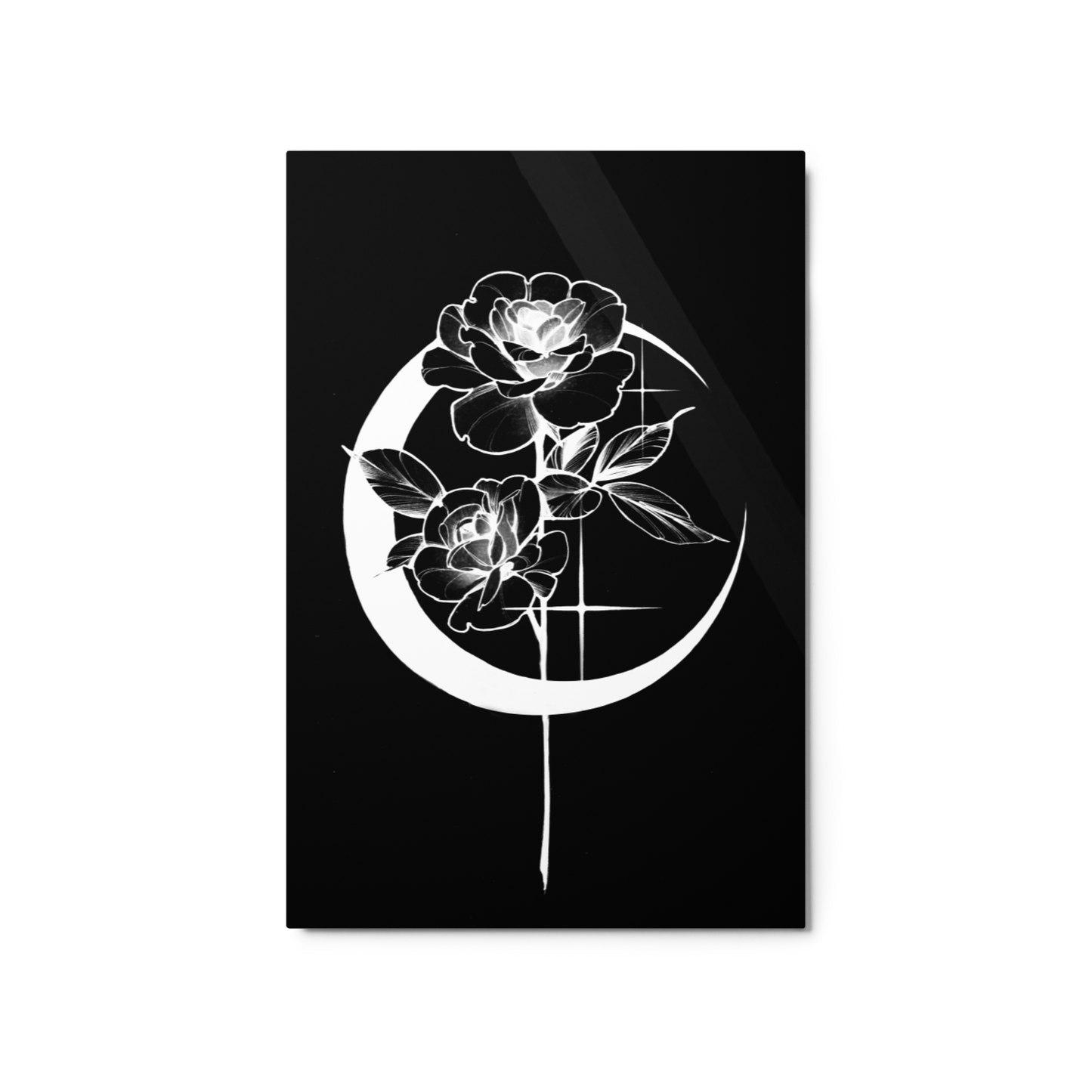 Mystic Rose Metal prints BY OkiDiploDoki (DARK)