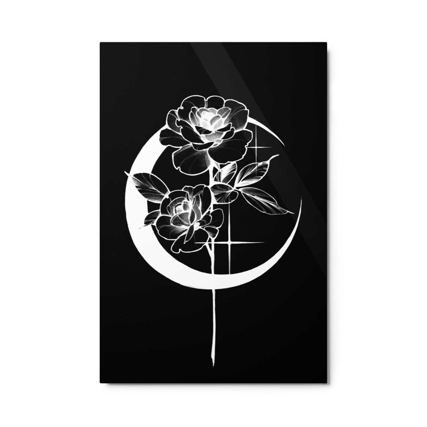 Mystic Rose Metal prints BY OkiDiploDoki (DARK)