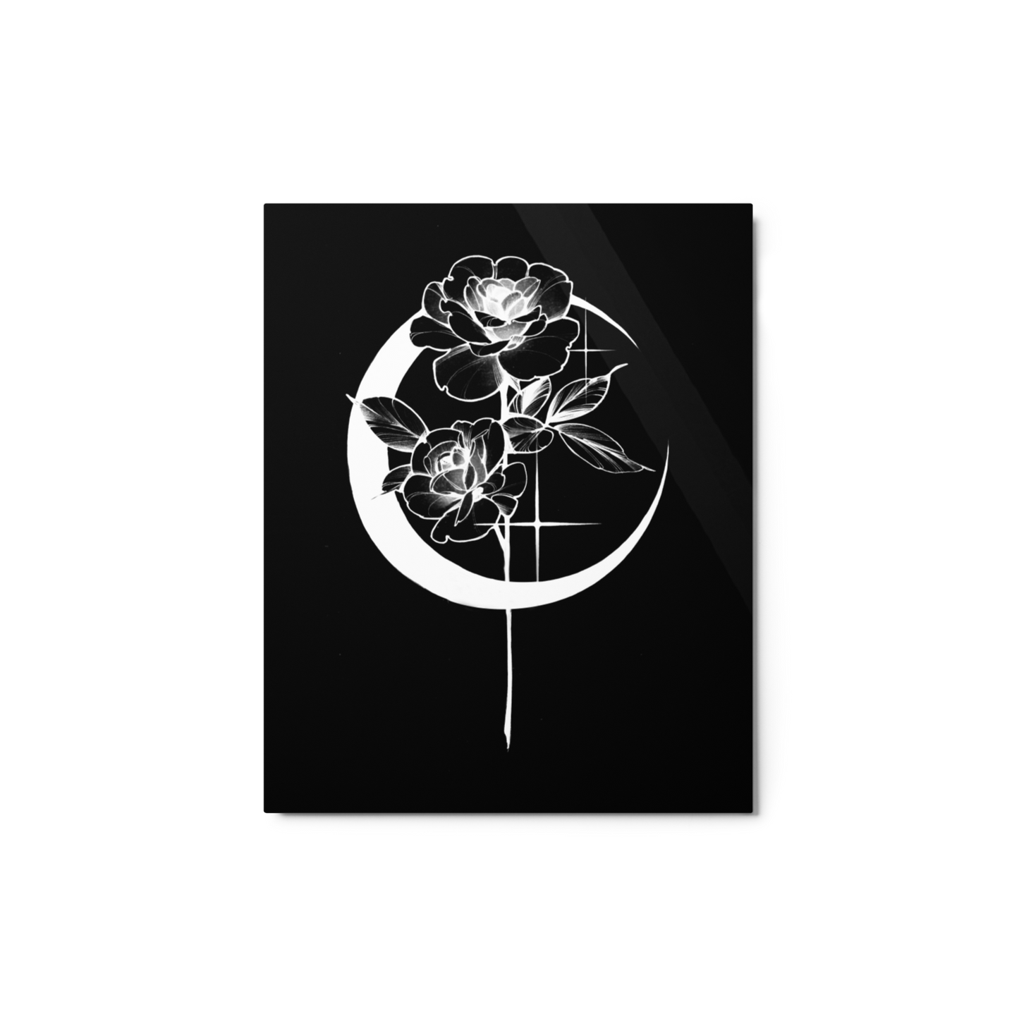 Mystic Rose Metal prints BY OkiDiploDoki (DARK)