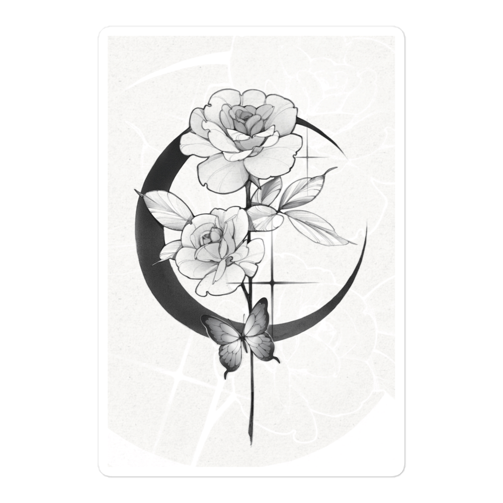 Mystic Rose Bubble-free stickers By OkiDiploDoki (LIGHT)