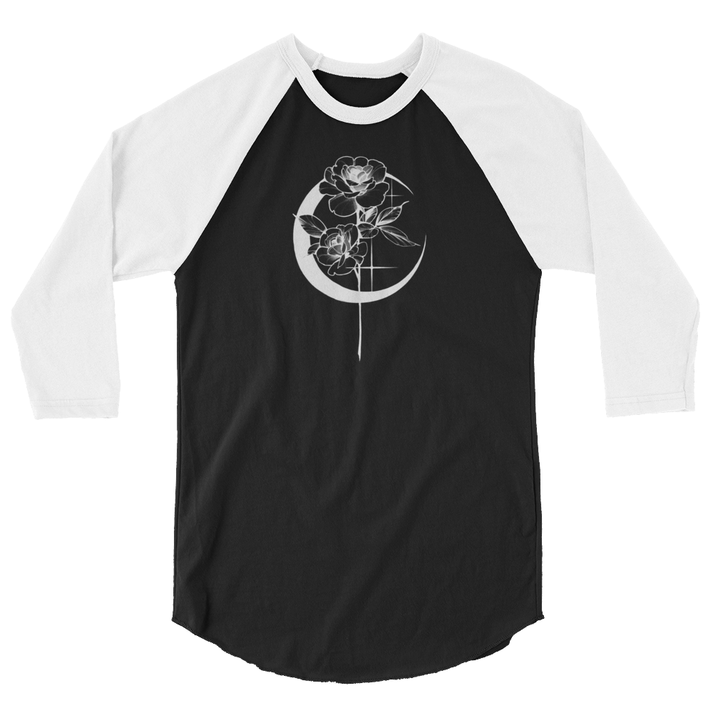 Mystic Rose 3/4 sleeve raglan shirt By OkiDiploDoki