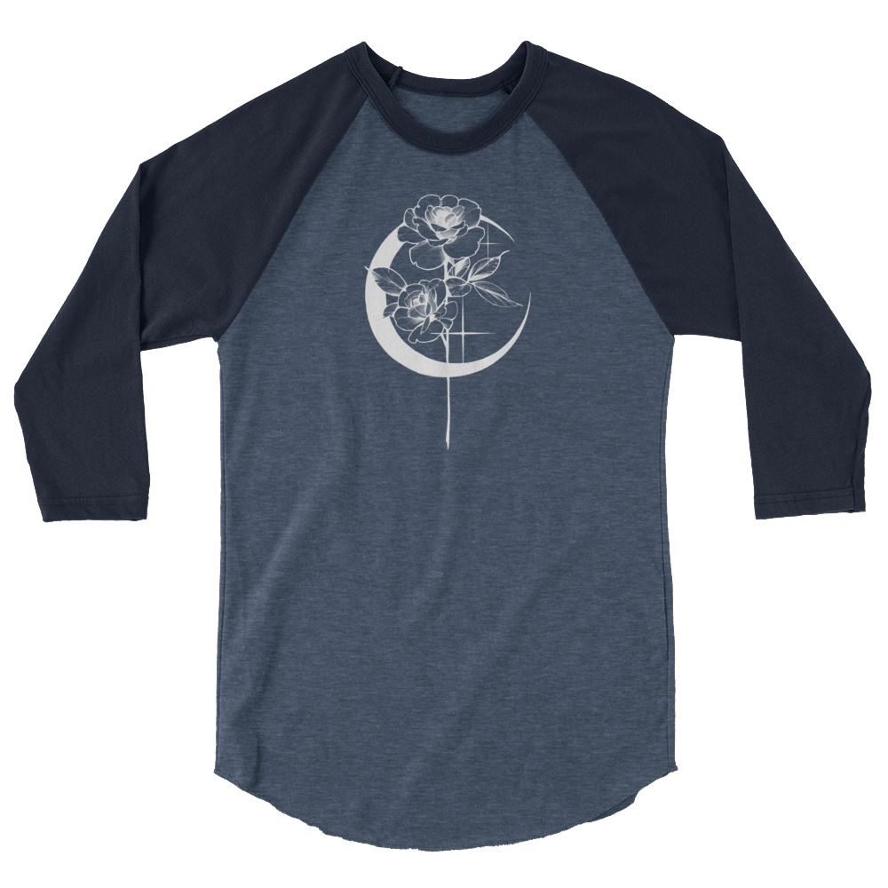 Mystic Rose 3/4 sleeve raglan shirt By OkiDiploDoki