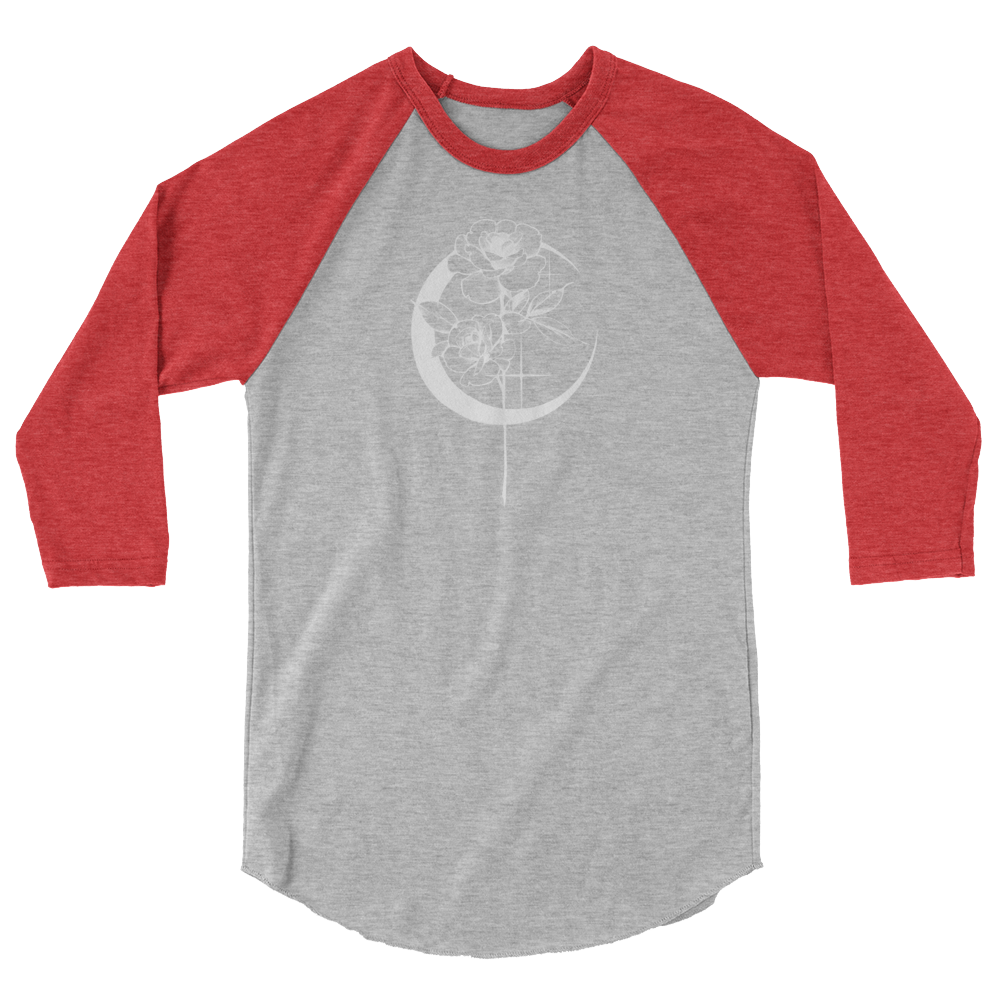 Mystic Rose 3/4 sleeve raglan shirt By OkiDiploDoki