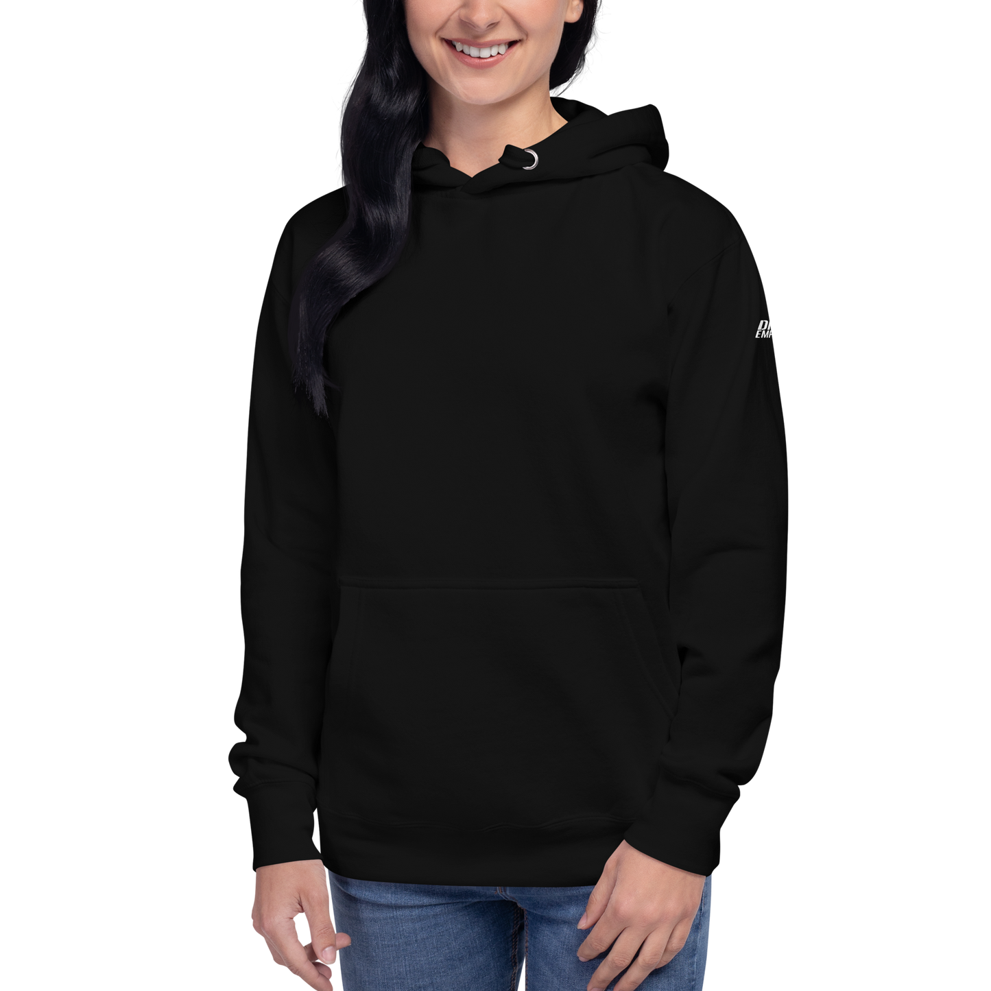 Mystic Rose Unisex Hoodie By OkiDiploDoki (DARK, BACK)