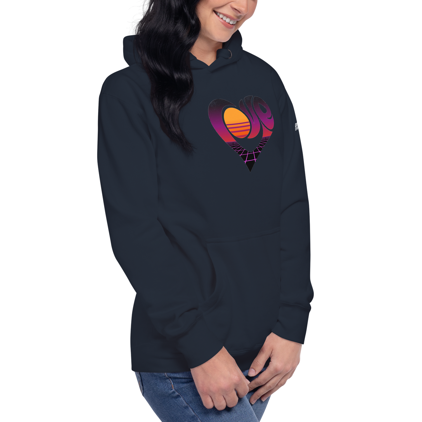 "LOVE" 2023 Retro Style Unisex Hoodie (DARK)