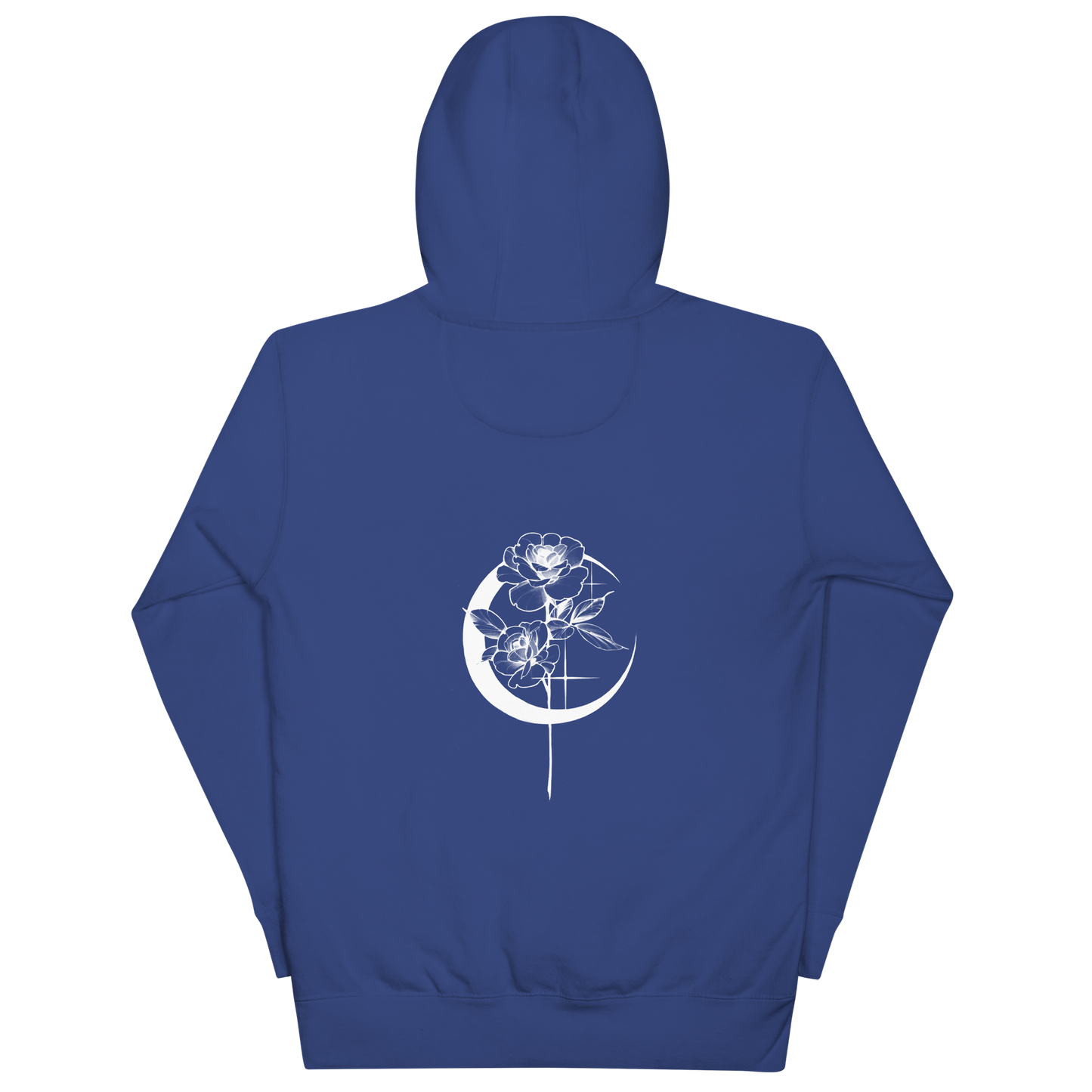 Mystic Rose Unisex Hoodie By OkiDiploDoki (DARK, BACK)