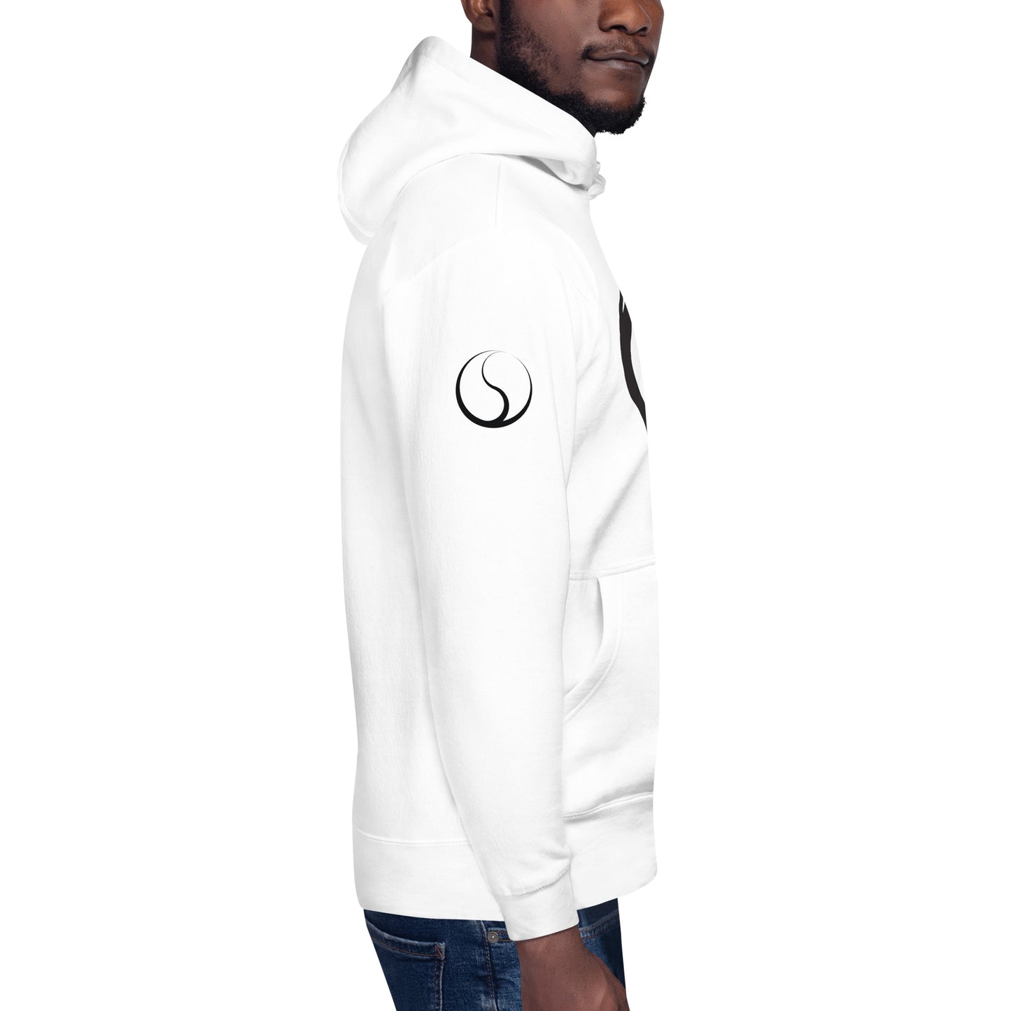 Black Valentine's Hearts Unisex Hoodie