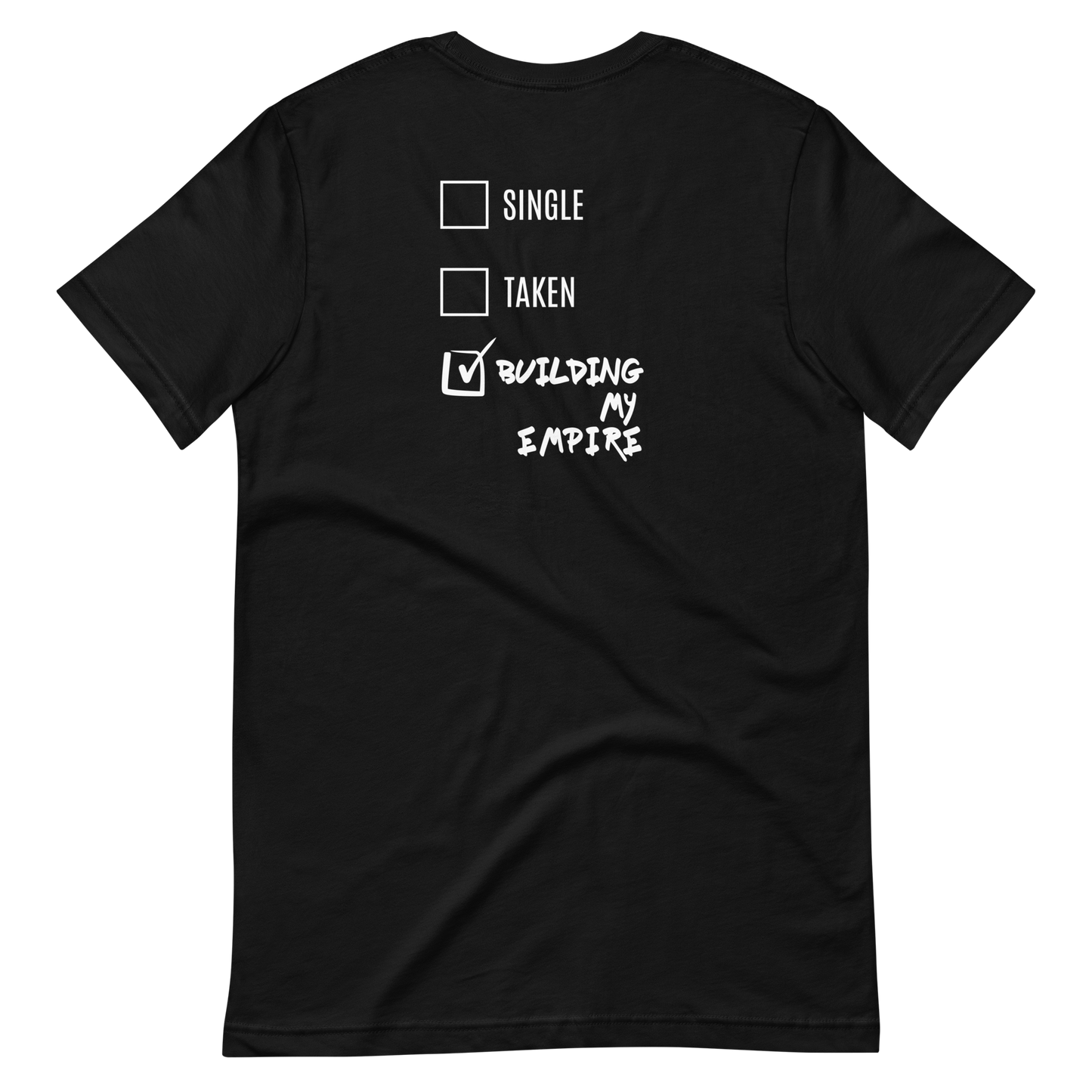 SINGLE OR TAKEN? Unisex t-shirt (DARK)