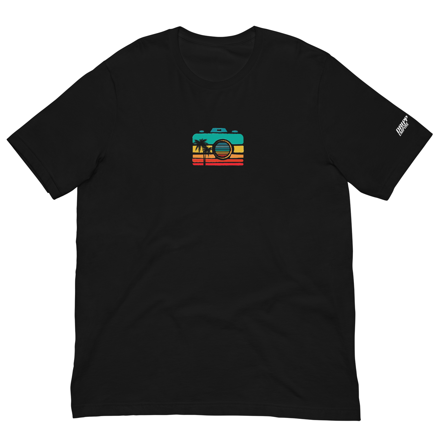 Sunset Camera Unisex t-shirt (DARK)