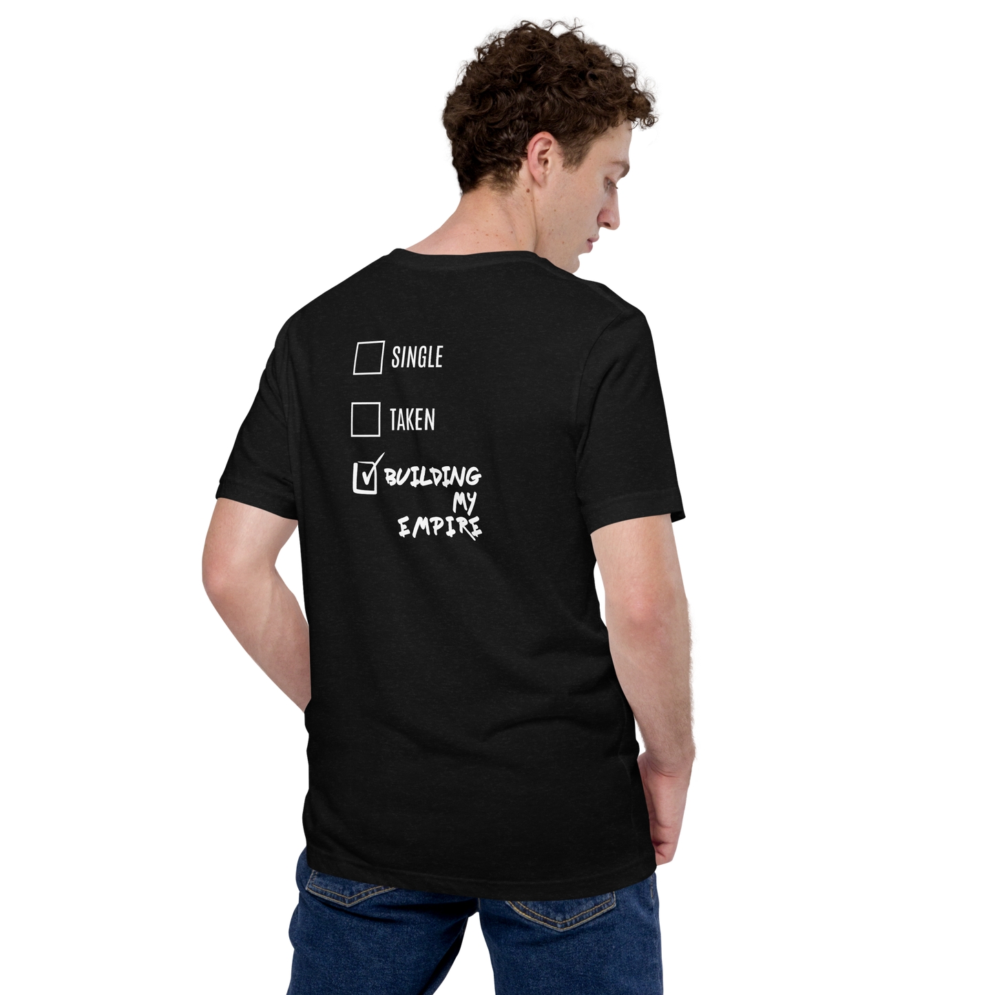 SINGLE OR TAKEN? Unisex t-shirt (DARK)