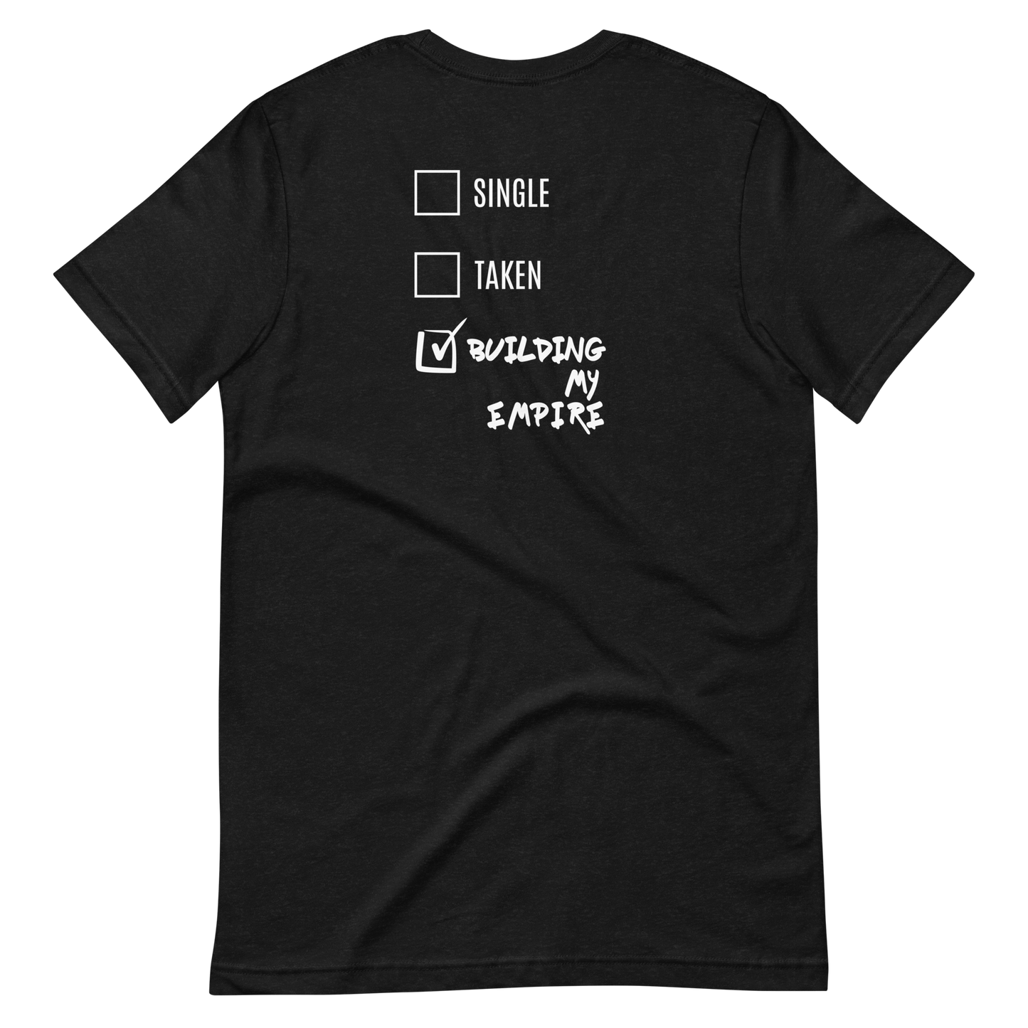 SINGLE OR TAKEN? Unisex t-shirt (DARK)
