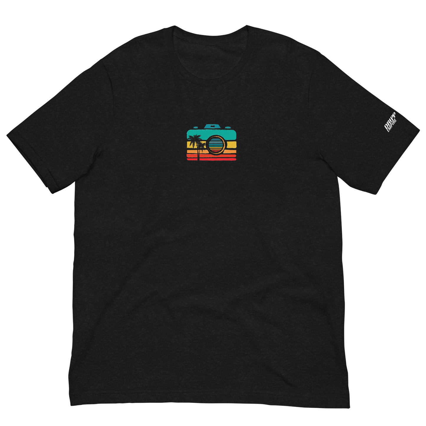 Sunset Camera Unisex t-shirt (DARK)
