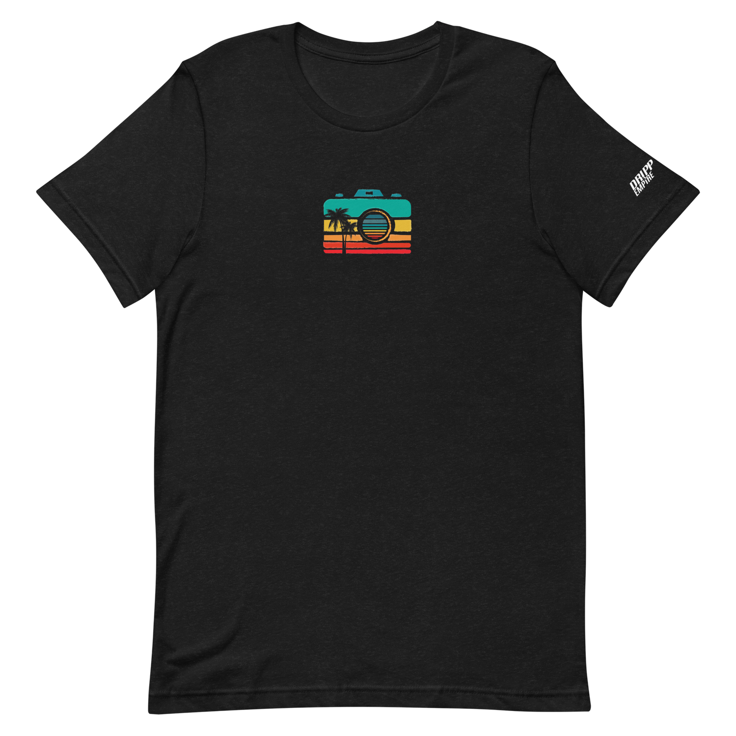 Sunset Camera Unisex t-shirt (DARK)