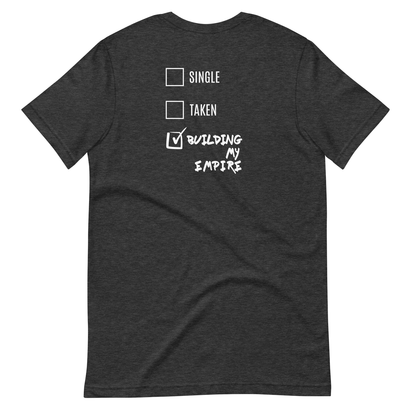 SINGLE OR TAKEN? Unisex t-shirt (DARK)
