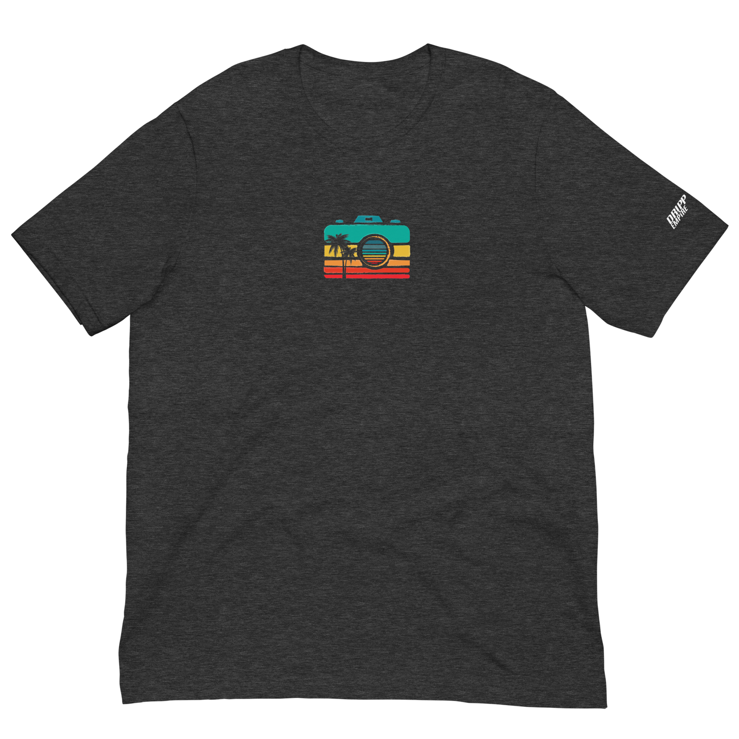 Sunset Camera Unisex t-shirt (DARK)
