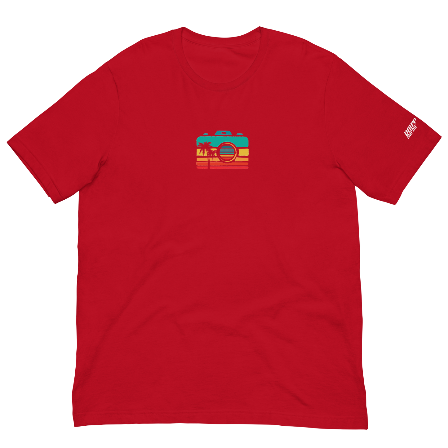 Sunset Camera Unisex t-shirt (DARK)