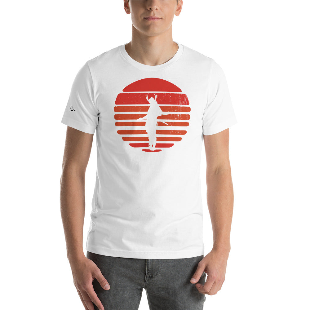 Men's White Warrior Short-Sleeve T-Shirt (Front)