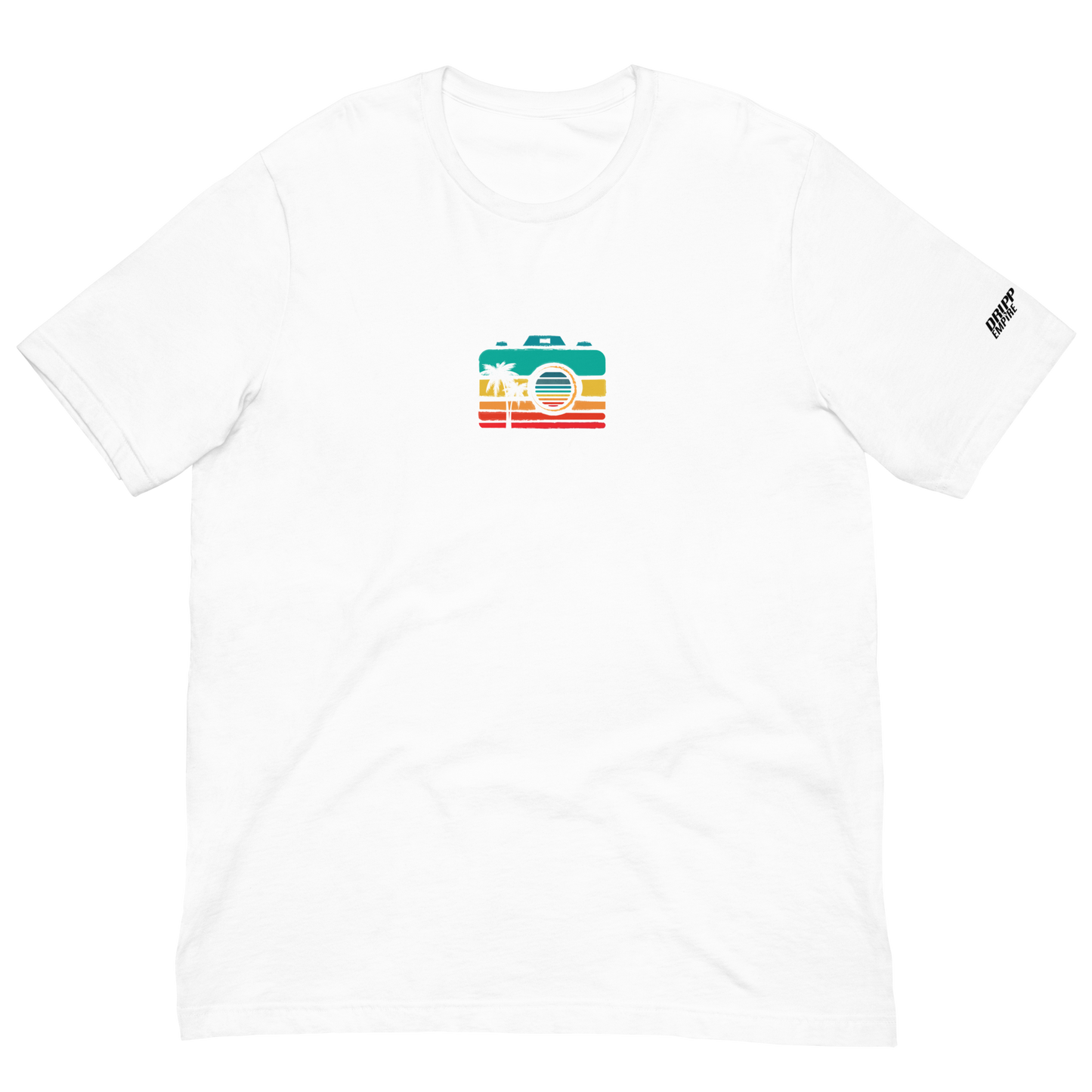 Sunset Camera Unisex t-shirt (LIGHT)