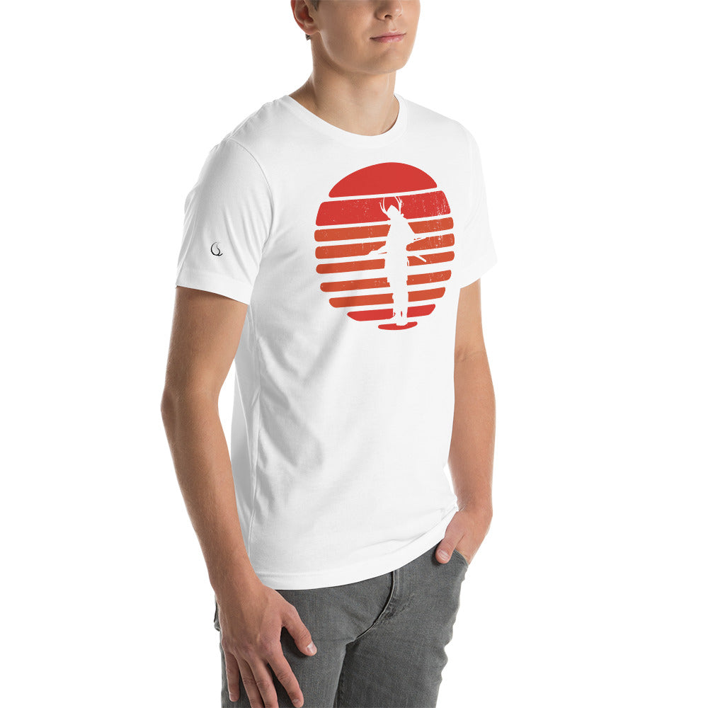 Men's White Warrior Short-Sleeve T-Shirt (Front)