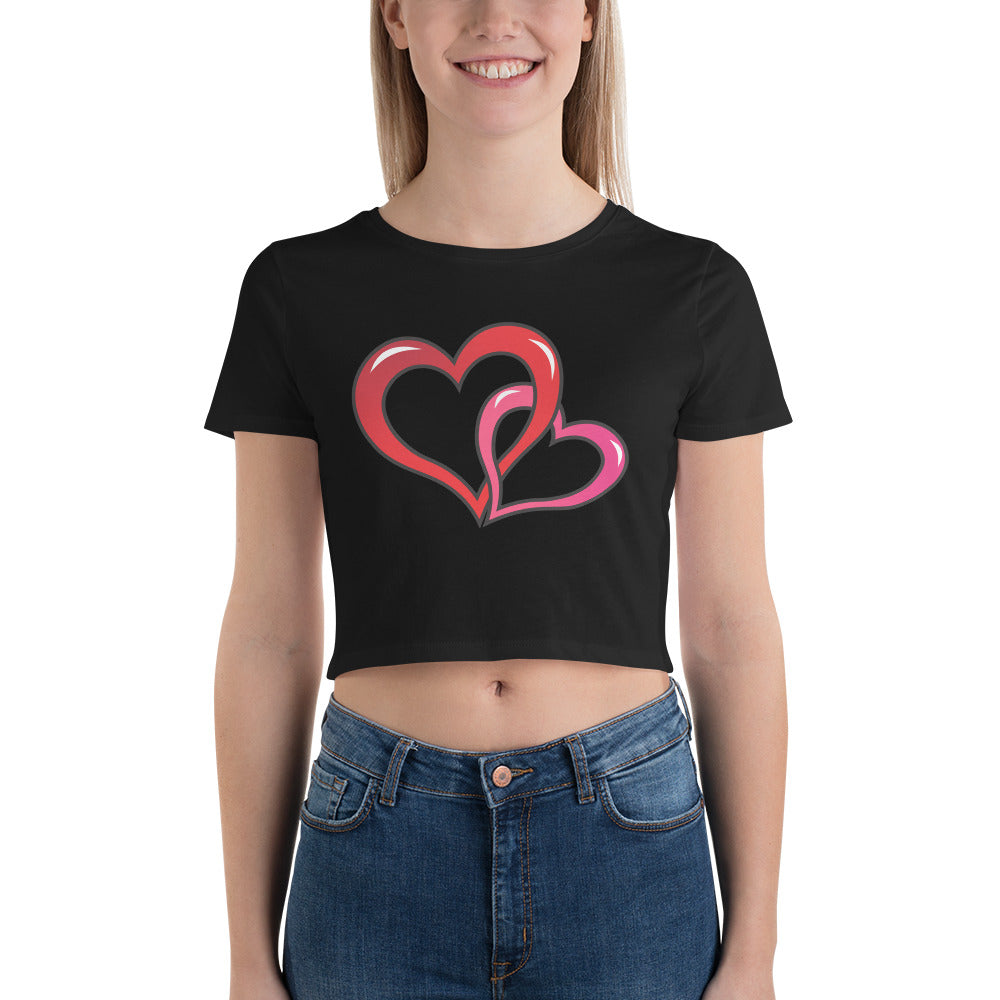 Black Valentine's Women’s Crop Tee