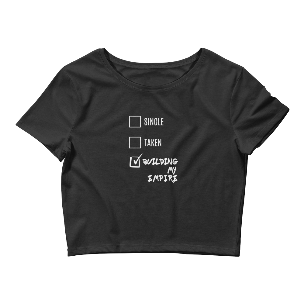 SINGLE OR TAKEN? Women’s Crop Tee (DARK)