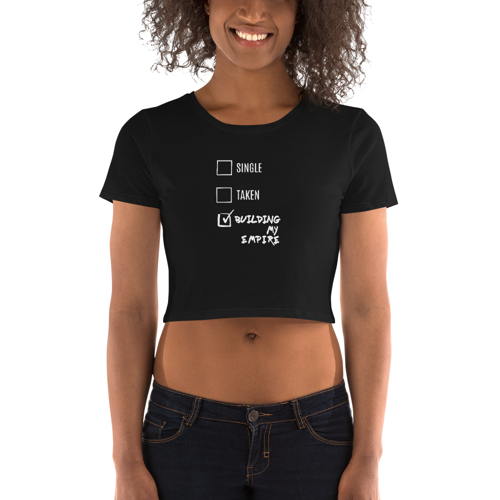SINGLE OR TAKEN? Women’s Crop Tee (DARK)