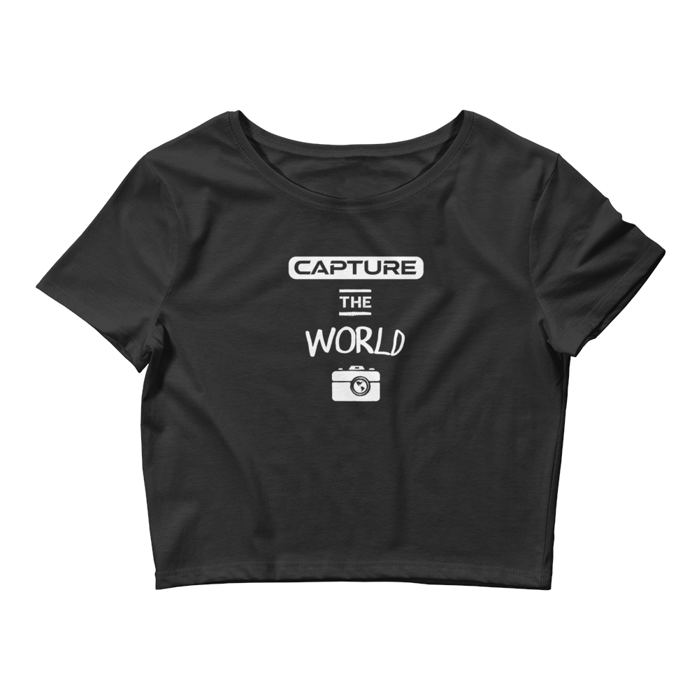 Capture The World Women’s Crop Tee (DARK)