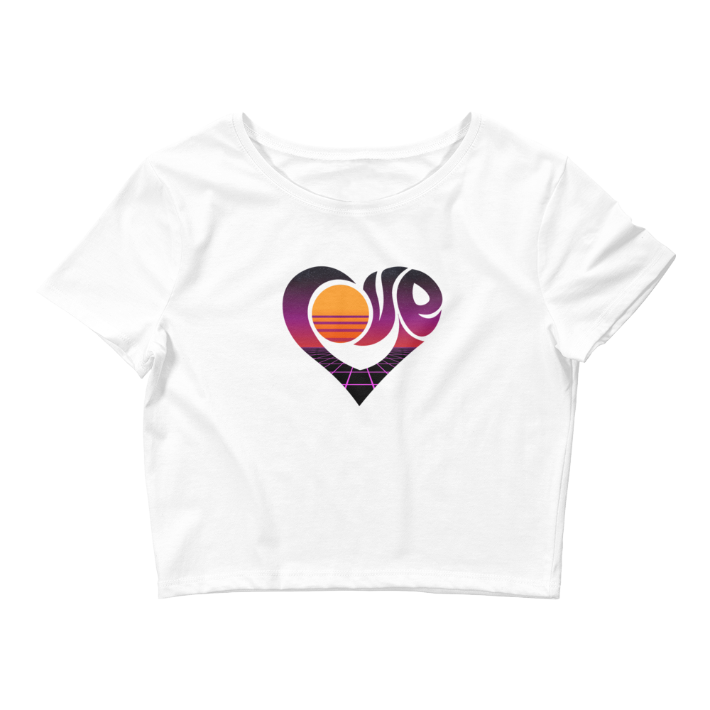 "LOVE" 2023 Retro Style Women’s Crop Tee (LIGHT)