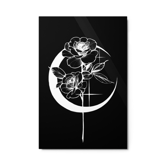 Mystic Rose Metal prints BY OkiDiploDoki (DARK)