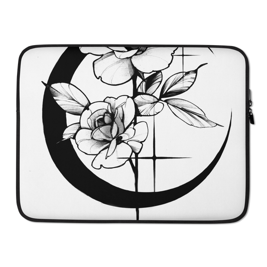 Mystic Rose Laptop Sleeve By OkiDiploDoki (LIGHT)