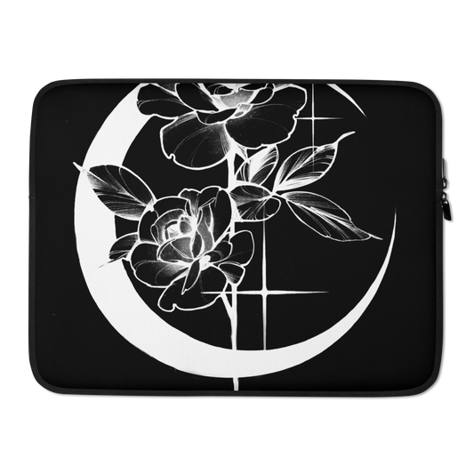 Mystic Rose Laptop Sleeve By OkiDiploDoki (DARK)