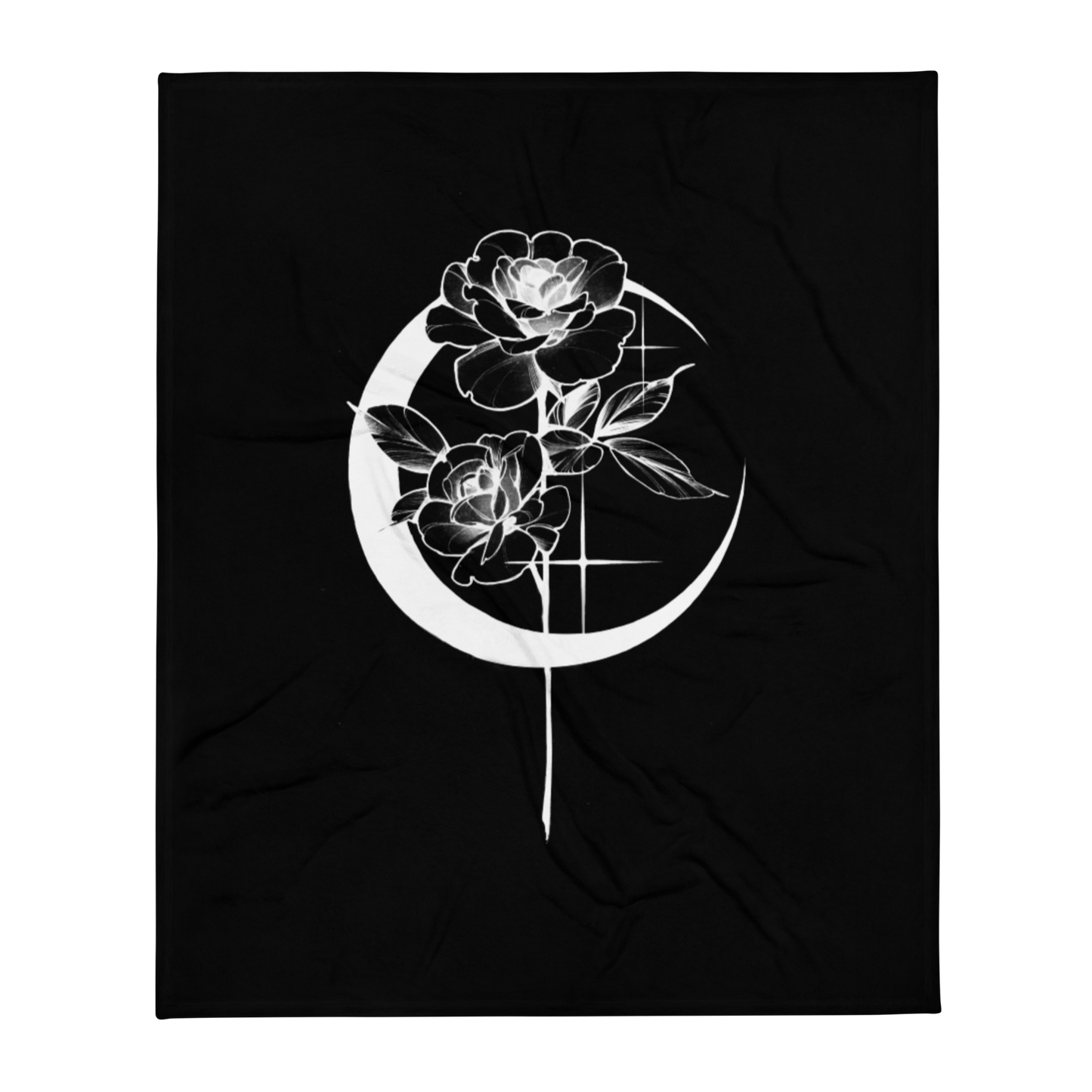 Mystic Rose Throw Blanket By OkiDiploDoki (DARK)