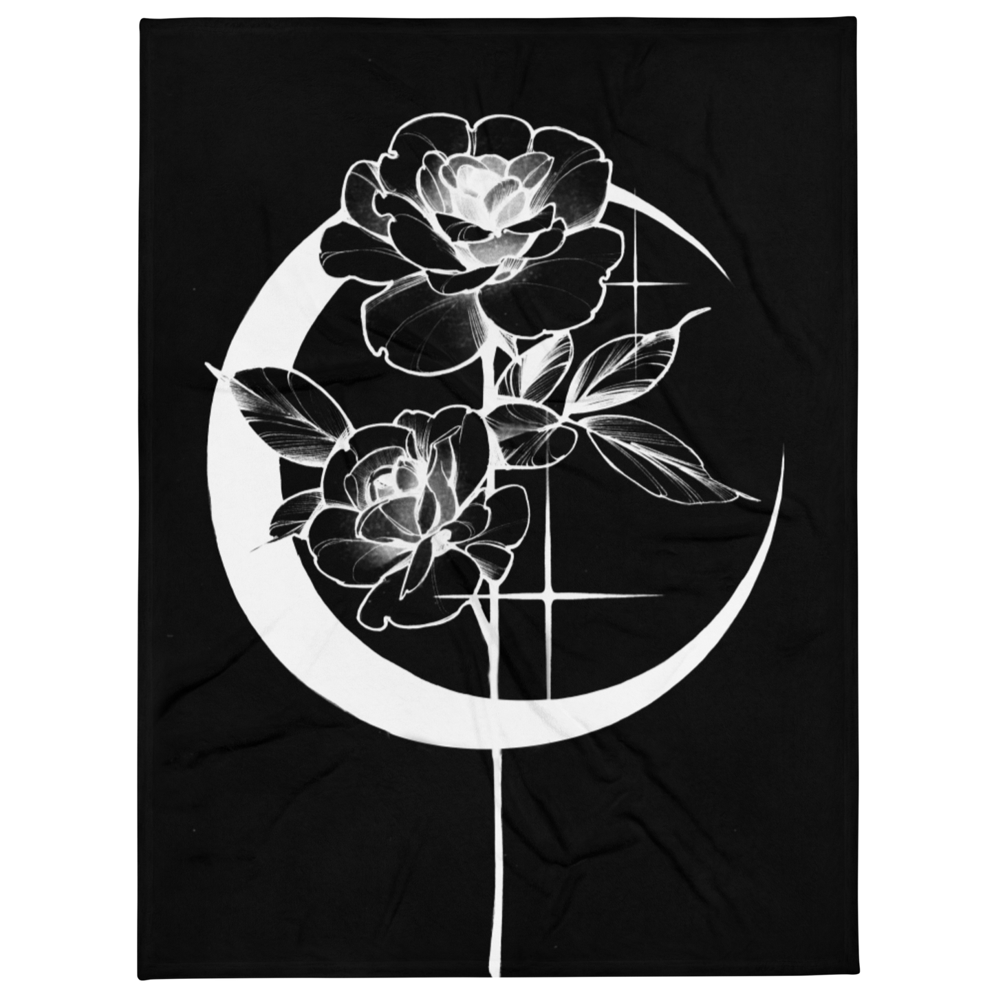 Mystic Rose Throw Blanket By OkiDiploDoki (DARK)