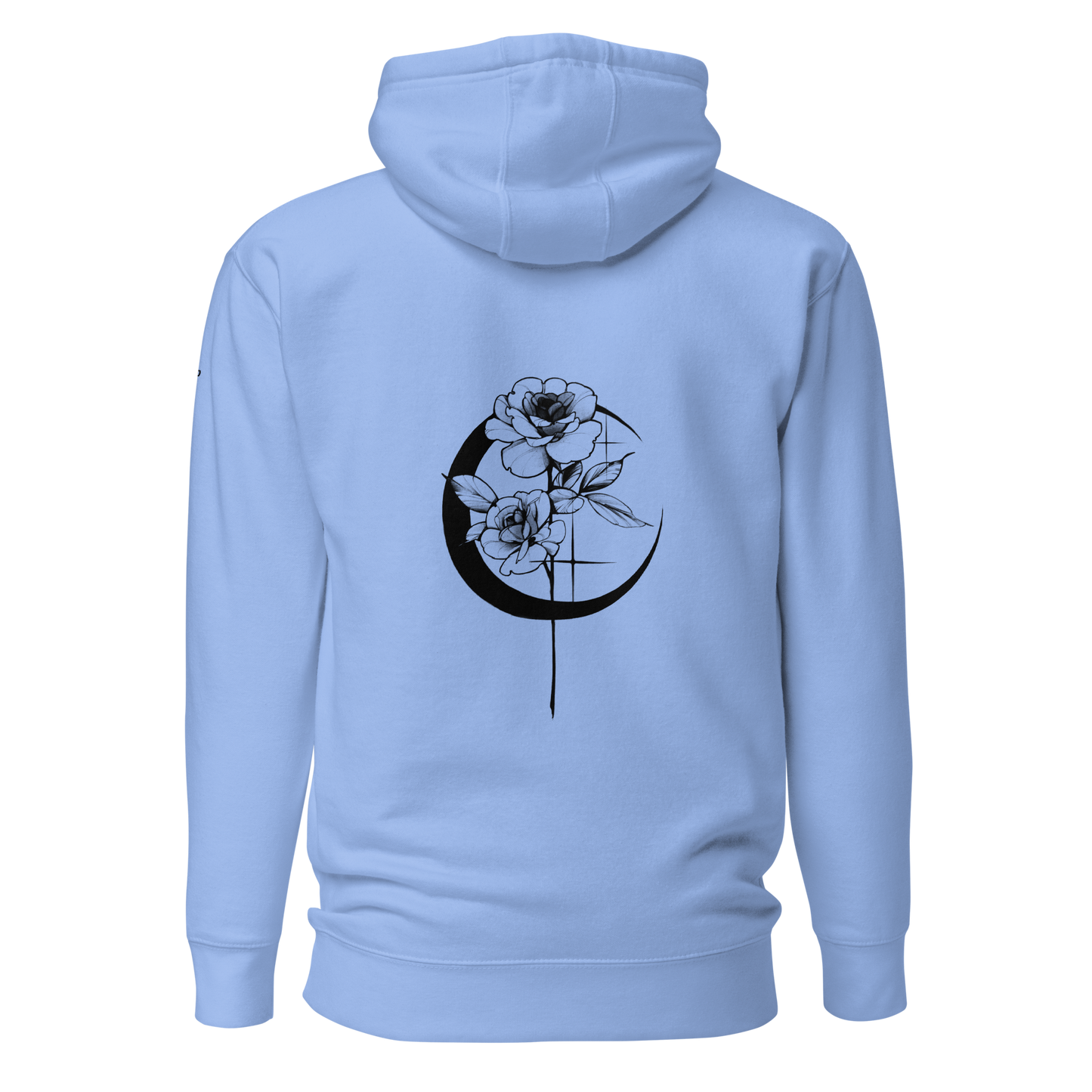 Mystic Rose Unisex Hoodie By OkiDiploDoki (LIGHT, BACK)