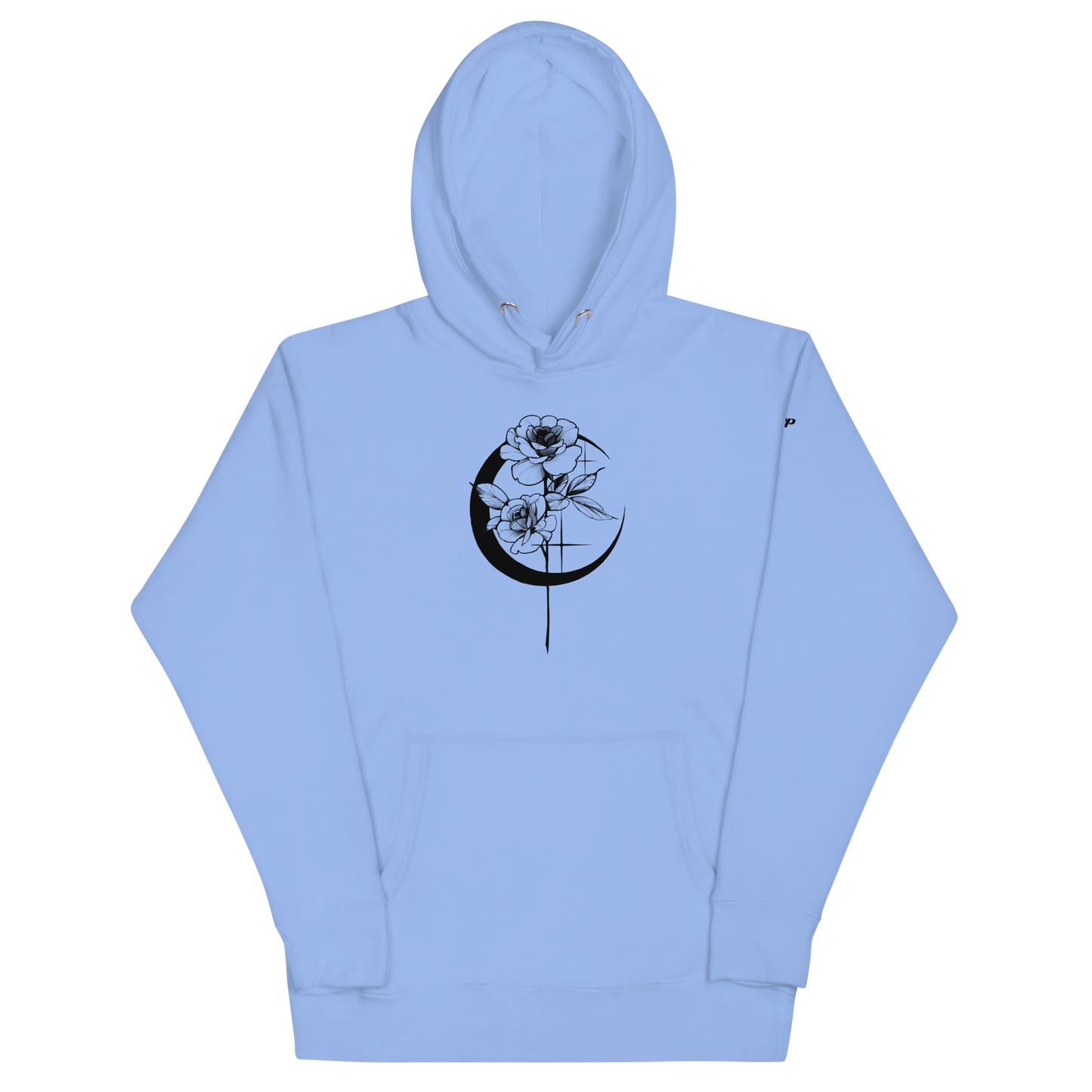 Mystic Rose Unisex Hoodie By OkiDiploDoki (LIGHT, FRONT)