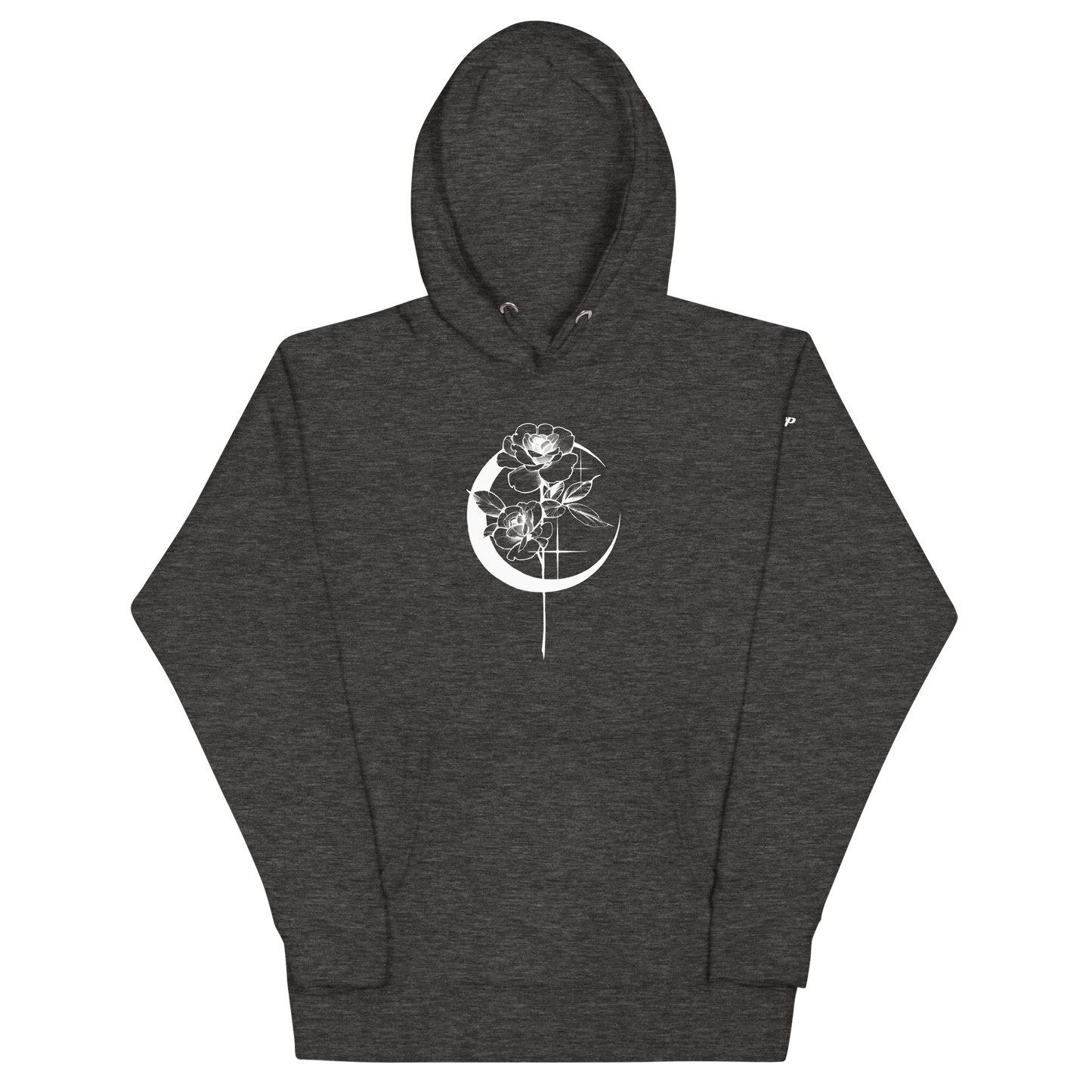 Mystic Rose Unisex Hoodie By OkiDiploDoki (DARK, FRONT)
