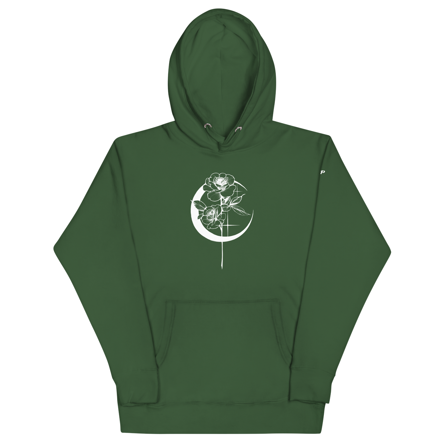 Mystic Rose Unisex Hoodie By OkiDiploDoki (DARK, FRONT)