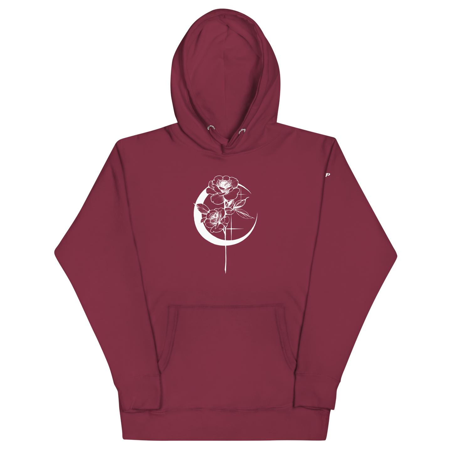 Mystic Rose Unisex Hoodie By OkiDiploDoki (DARK, FRONT)