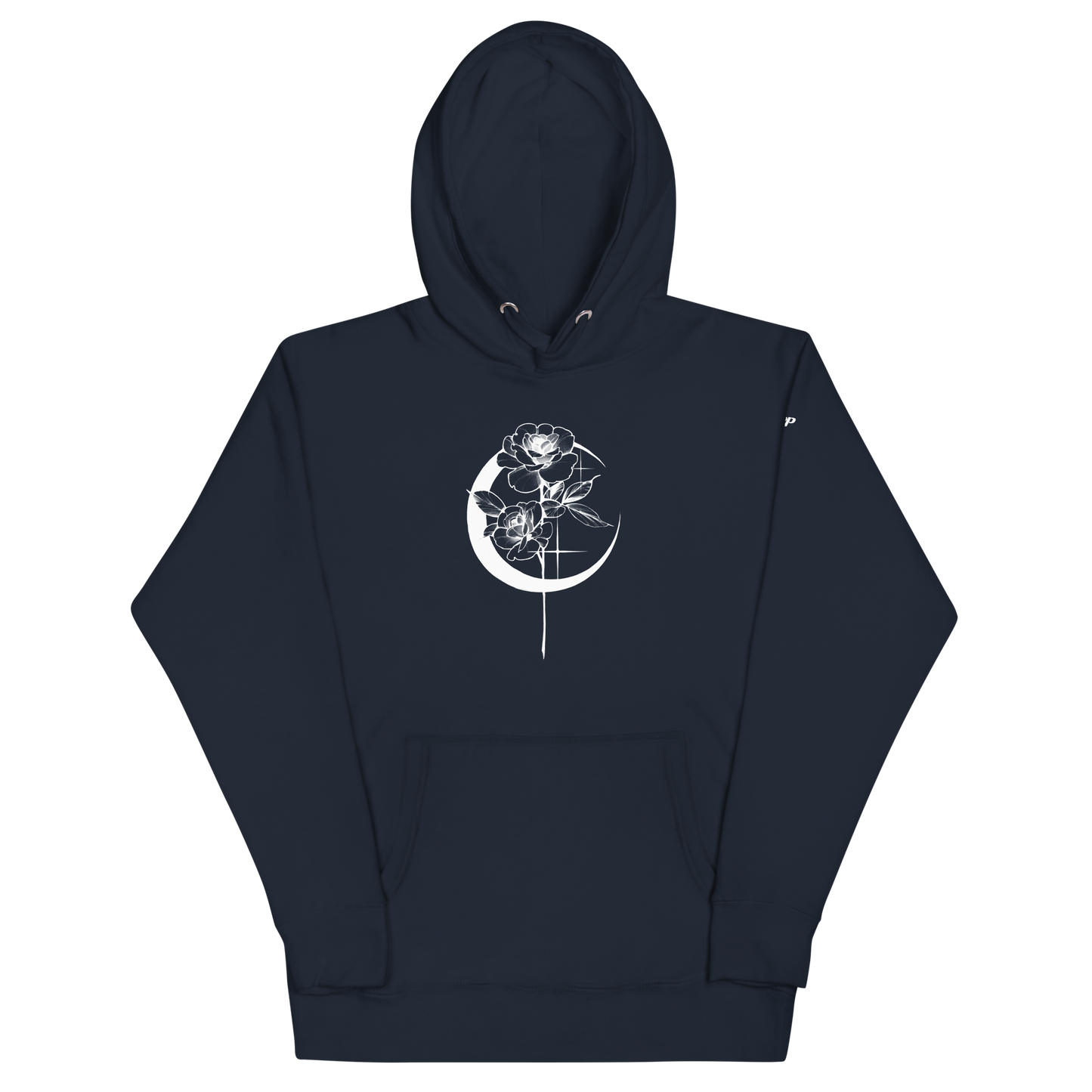 Mystic Rose Unisex Hoodie By OkiDiploDoki (DARK, FRONT)