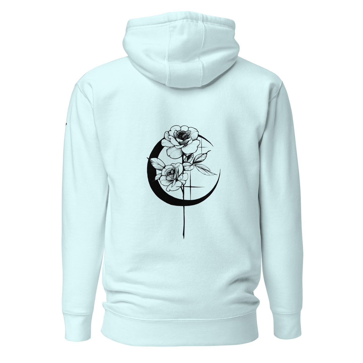 Mystic Rose Unisex Hoodie By OkiDiploDoki (LIGHT, BACK)