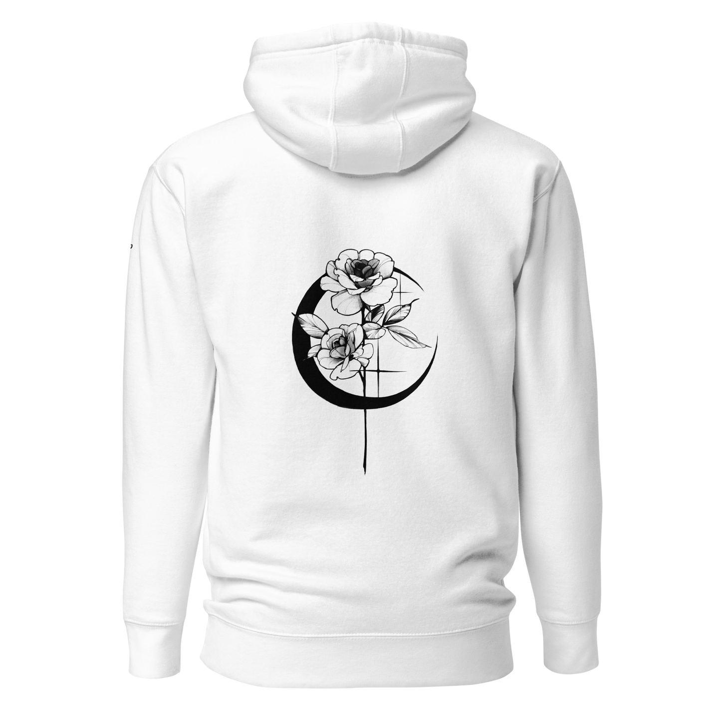 Mystic Rose Unisex Hoodie By OkiDiploDoki (LIGHT, BACK)