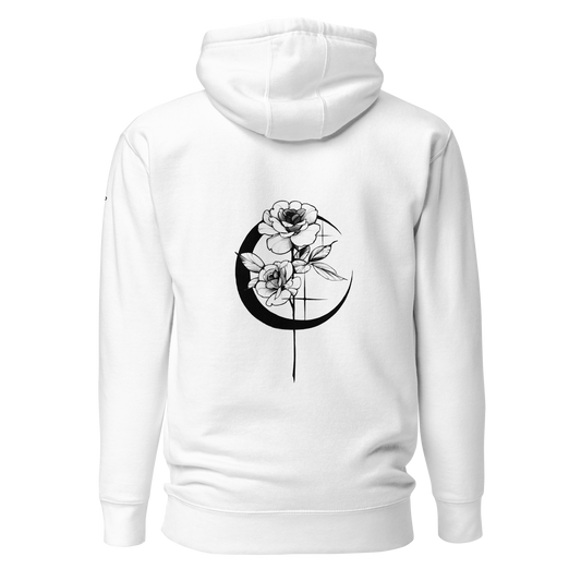 Mystic Rose Unisex Hoodie By OkiDiploDoki (LIGHT, BACK)
