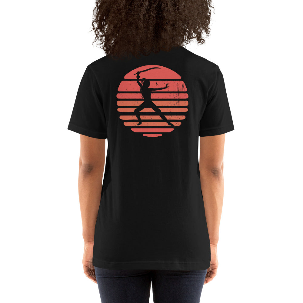 Woman's Warrior Short-Sleeve Unisex T-Shirt (BACK)